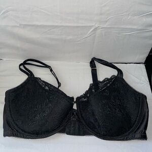 Cacique Bra Lightly Lined Full Lace Scalloped Adjustable Mesh Full Coverage Bra